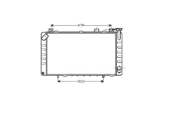 Radiador de esfriamento de motor 21400G9803 Nissan/Infiniti