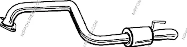 Silenciador, parte traseira Toyota Land Cruiser 90