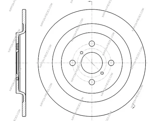 Disco do freio traseiro Toyota Yaris hatchback (P13) (2011 - 2020) preço, a partir de