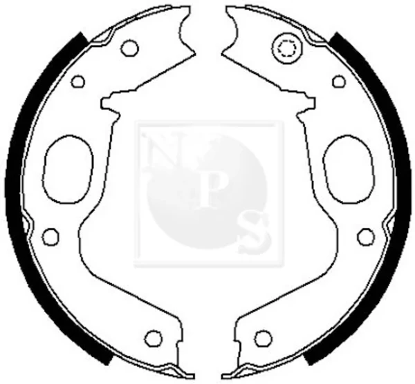 Sapatas do freio de estacionamento para Mitsubishi Pajero (V2W)