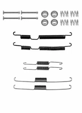 Kit de montagem das sapatas traseiras de tambor Hyundai Matrix FC