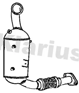  Filtro de partículas do sistema dos gases de escape Volvo V40 