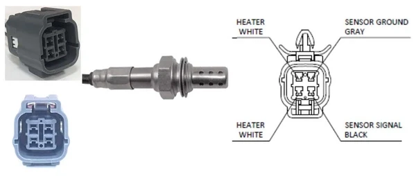 Sonda lambda, sensor de oxigênio até o catalisador LEB5187 Lucas