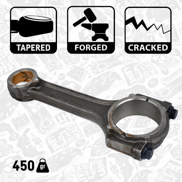 Biela de pistão de motor para Peugeot Bipper (225L)
