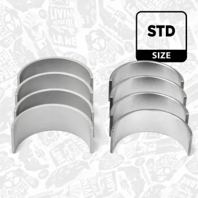 Folhas inseridas de cambota de biela, kit, padrão (STD) 7701475987 Renault (RVI)