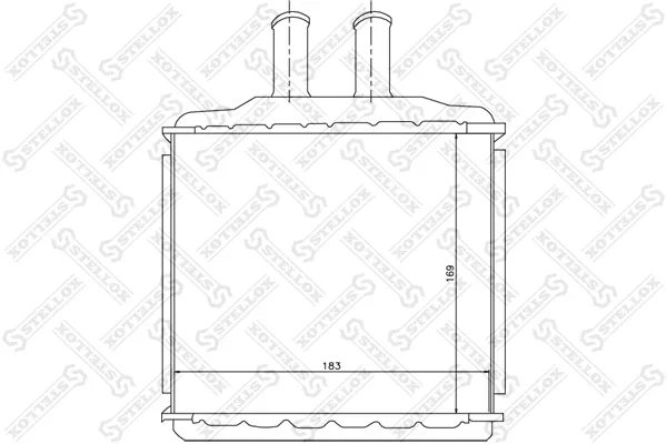 Radiador de forno (de aquecedor) Chevrolet Lacetti J200