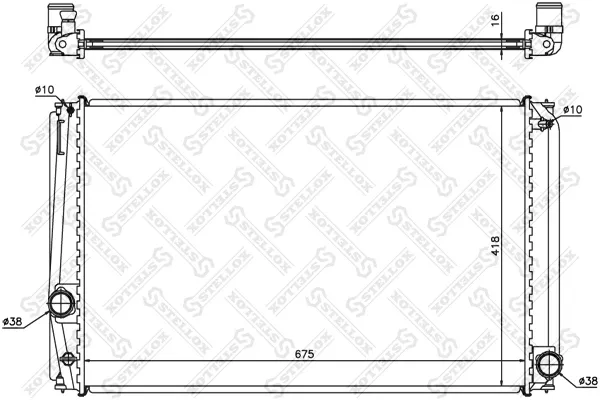 Radiador de esfriamento de motor Toyota RAV4 IV