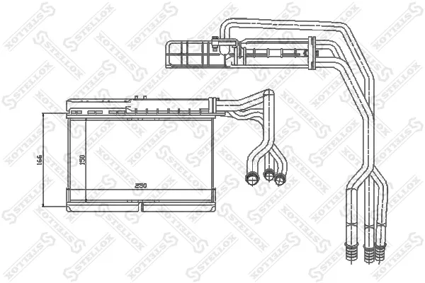 Radiador de forno (de aquecedor) BMW 5 E34