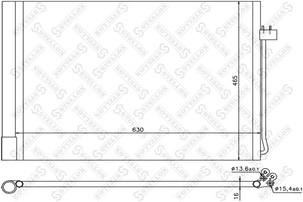 Radiador de aparelho de ar condicionado BMW X5 E70