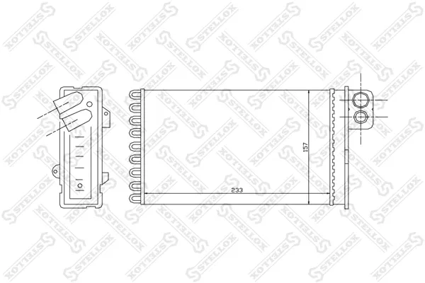 Radiador de forno (de aquecedor) Citroen C5 I