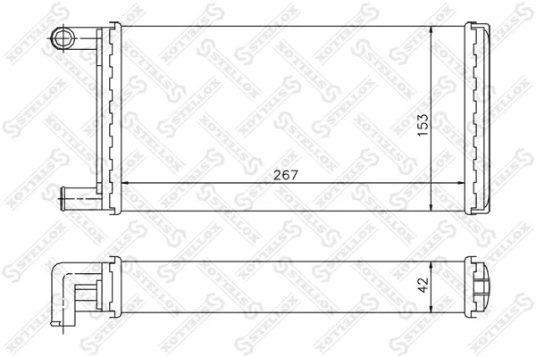 Radiador de forno (de aquecedor) Mercedes Bus 207-310 601