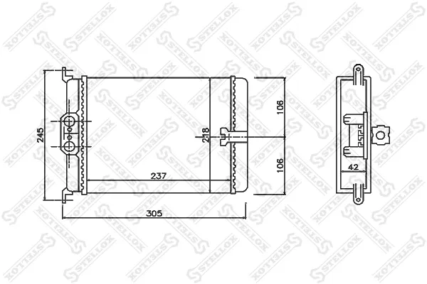 Radiador de forno (de aquecedor) Mercedes S W140