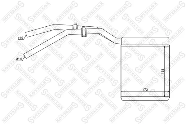 Radiador de forno (de aquecedor) Ford Kuga I