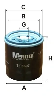 Filtro de óleo TF6507 Mfilter