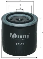 Filtro de óleo TF63 Mfilter