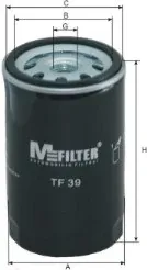 Filtro de óleo TF39 Mfilter