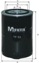Filtro de óleo TF53 Mfilter