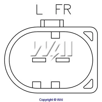 Relê-regulador do gerador (relê de carregamento) para Audi A6 C5 4B2, 4B4