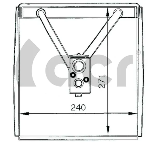 Vaporizador de aparelho de ar condicionado Jaguar S-type CCX