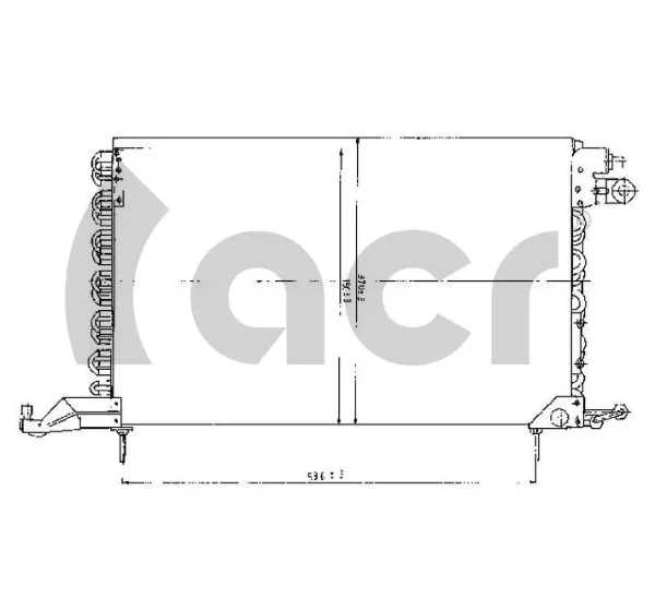 Radiador de aparelho de ar condicionado 300111 ACR