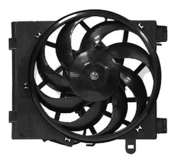 Ventilador elétrico de esfriamento montado (motor + roda de aletas) para Opel Combo 