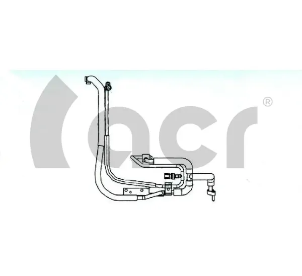 Mangueira de aparelho de ar condicionado, desde o radiador até o vaporizador 119562 ACR