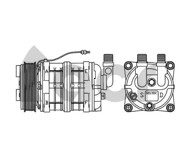 Compressor de aparelho de ar condicionado 134765 ACR