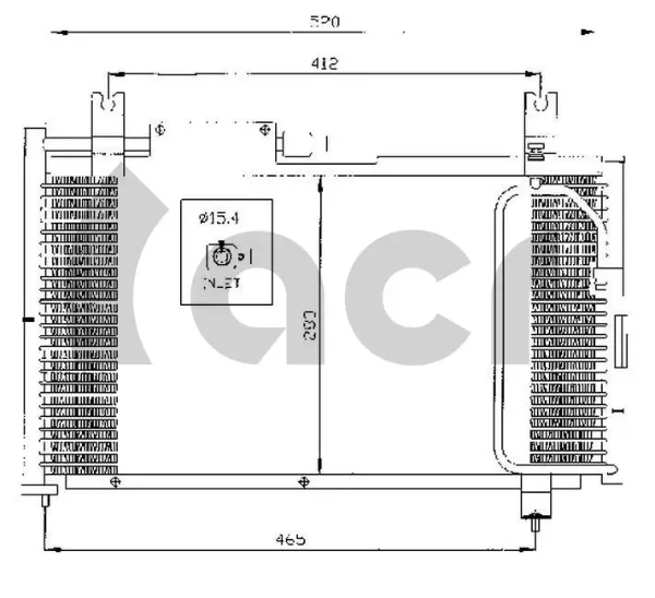 Radiador de aparelho de ar condicionado Suzuki Swift 2 EA