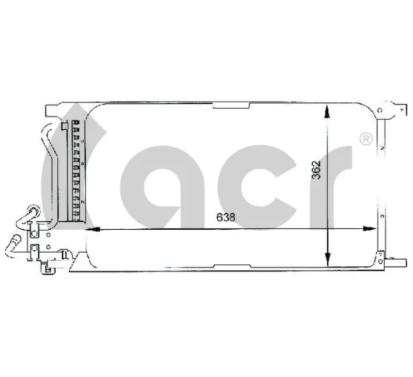 Radiador de aparelho de ar condicionado Ford Transit 4 E