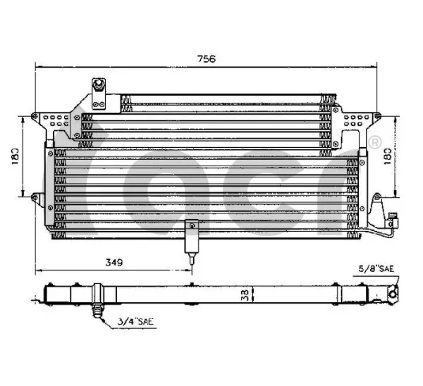  Radiador de aparelho de ar condicionado Volkswagen Passat 