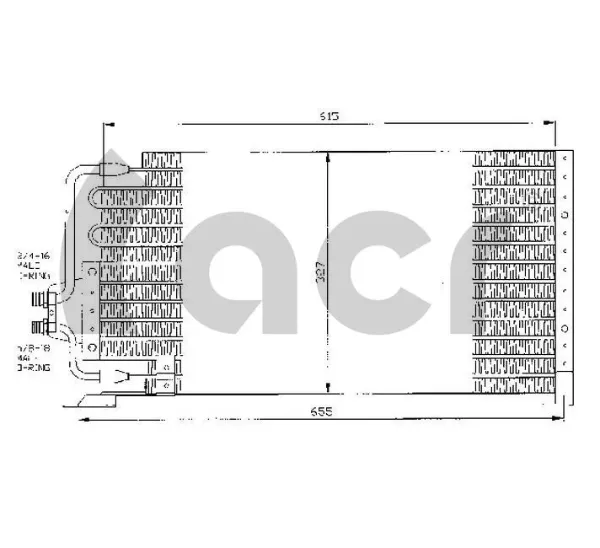 Radiador de aparelho de ar condicionado Seat Marbella 28