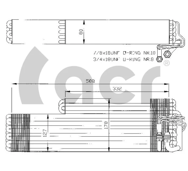 Vaporizador de aparelho de ar condicionado para Mercedes S (W126)