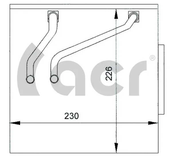 Vaporizador de aparelho de ar condicionado 310033 ACR