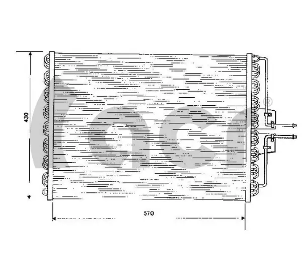 Sensor de pressão absoluta de aparelho de ar condicionado Renault Megane 1 KA0, KA1