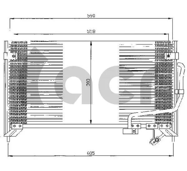 Radiador de aparelho de ar condicionado 300352 ACR