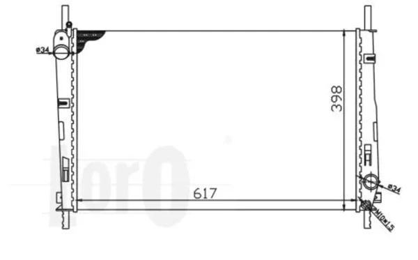 321808A1 Polcar radiador de esfriamento de motor