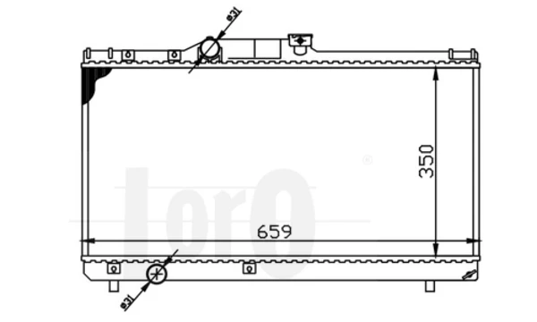 Radiador de esfriamento de motor para Toyota Corolla (E11)