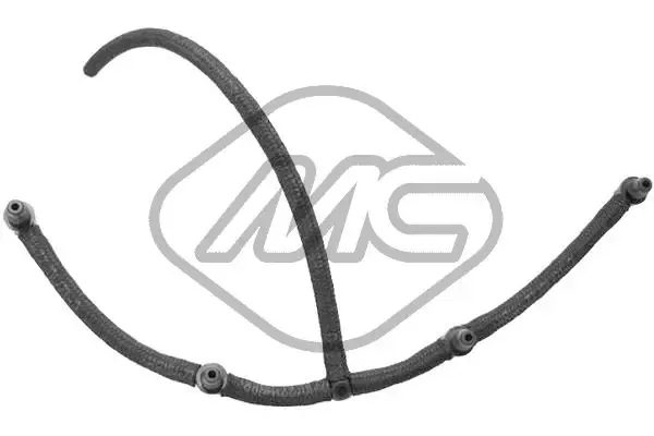 Tubo de combustível, inverso desde os injetores 92198 Metalcaucho