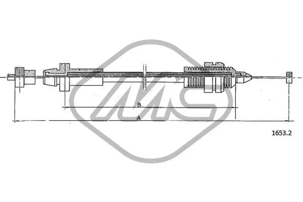 Cabo/pedal de gás (de acelerador) para Fiat Tempra (159)