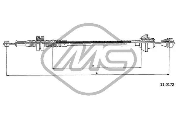 Cabo/pedal de gás (de acelerador) para Ford Escort (AVL)