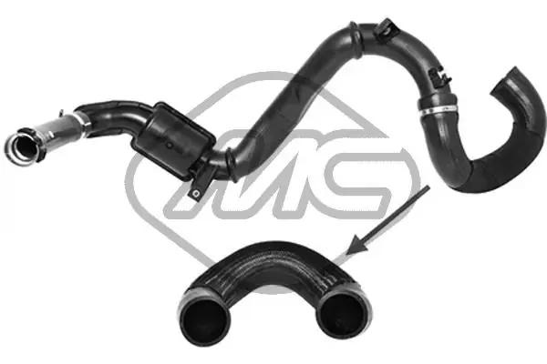 Mangueira (cano derivado) de intercooler 09965 Metalcaucho
