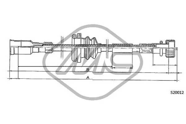 Cabo de acionamento de velocímetro Opel Vectra A sedan (86, 87) (1988 - 1995) preço, a partir de
