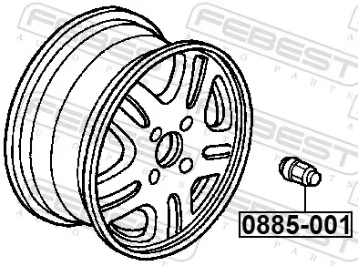 Porca de roda Subaru Impreza III