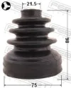 Bota de proteção interna de junta homocinética do semieixo dianteiro Nissan Primera P12