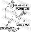 Coxim (suporte) traseiro de motor Mazda 323 BG