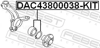 DAC43800038KIT Febest