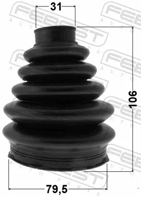  Bota de proteção externa de junta homocinética do semieixo dianteiro Ford Focus 2