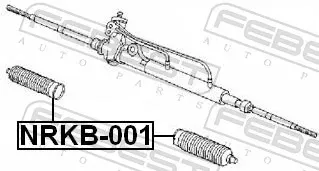  Bota de proteção do mecanismo de direção (de cremalheira) Nissan Primera 