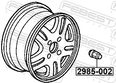 Porca de roda Ford Galaxy II CA1