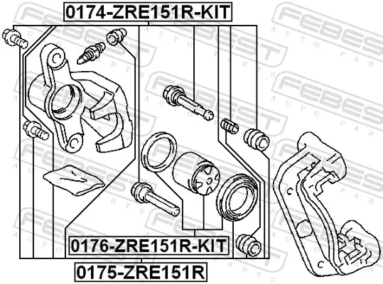  Kit de reparação de suporte do freio dianteiro Mercedes Sprinter 